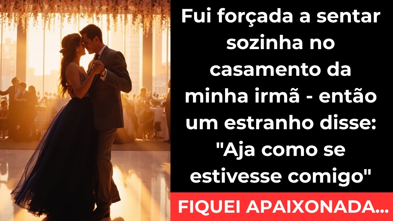 Fui forçada a sentar sozinha no casamento da minha irmã - Um Homem disse: Finja estar comigo