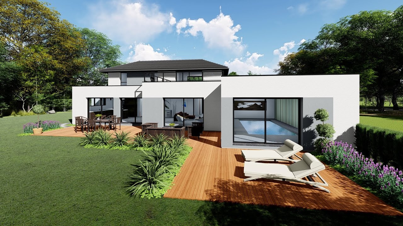Panel de Projets en R+1 Toiture 4 Pans chez Maisons Carré Vert