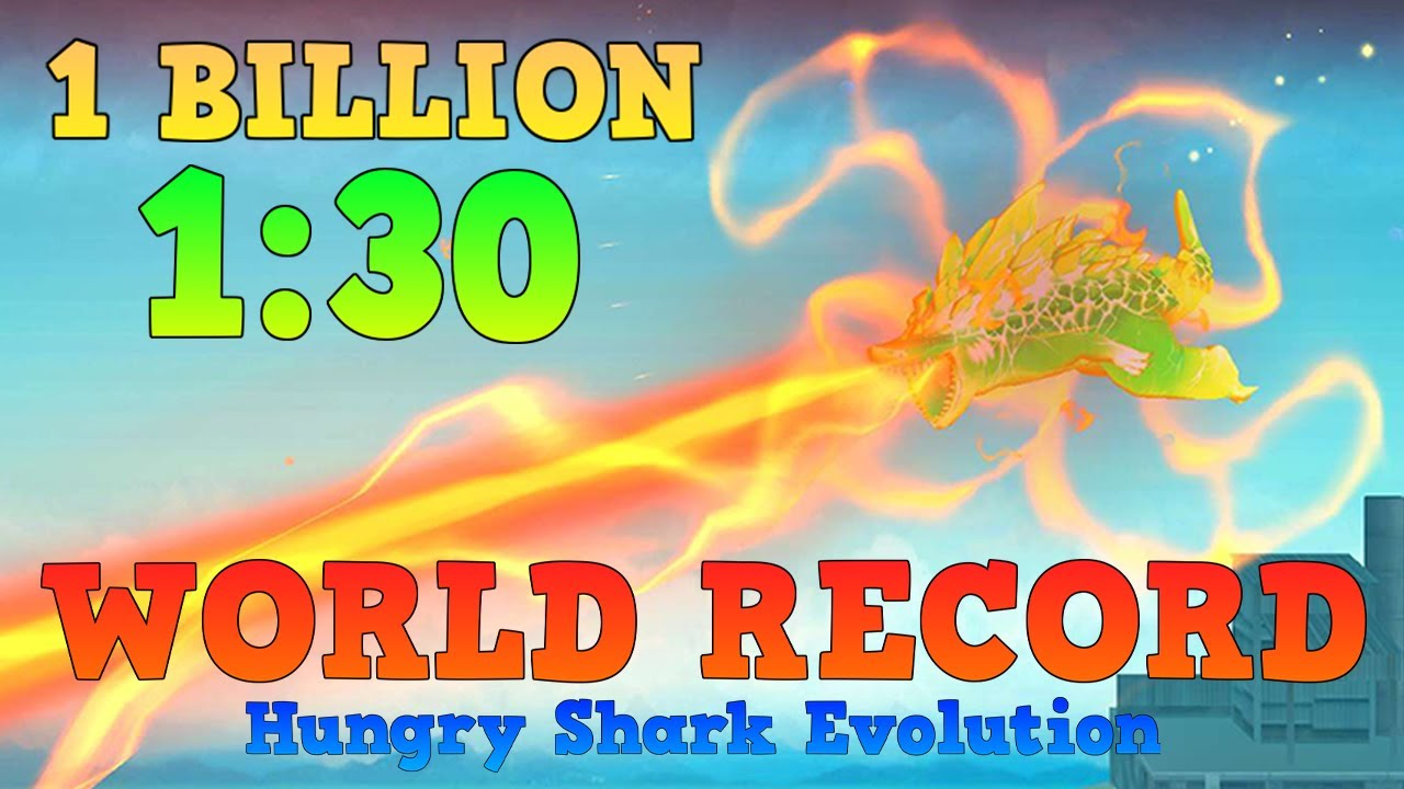 WORLD RECORD Fastest 1 Billion Score In Hungry Shark Evolution