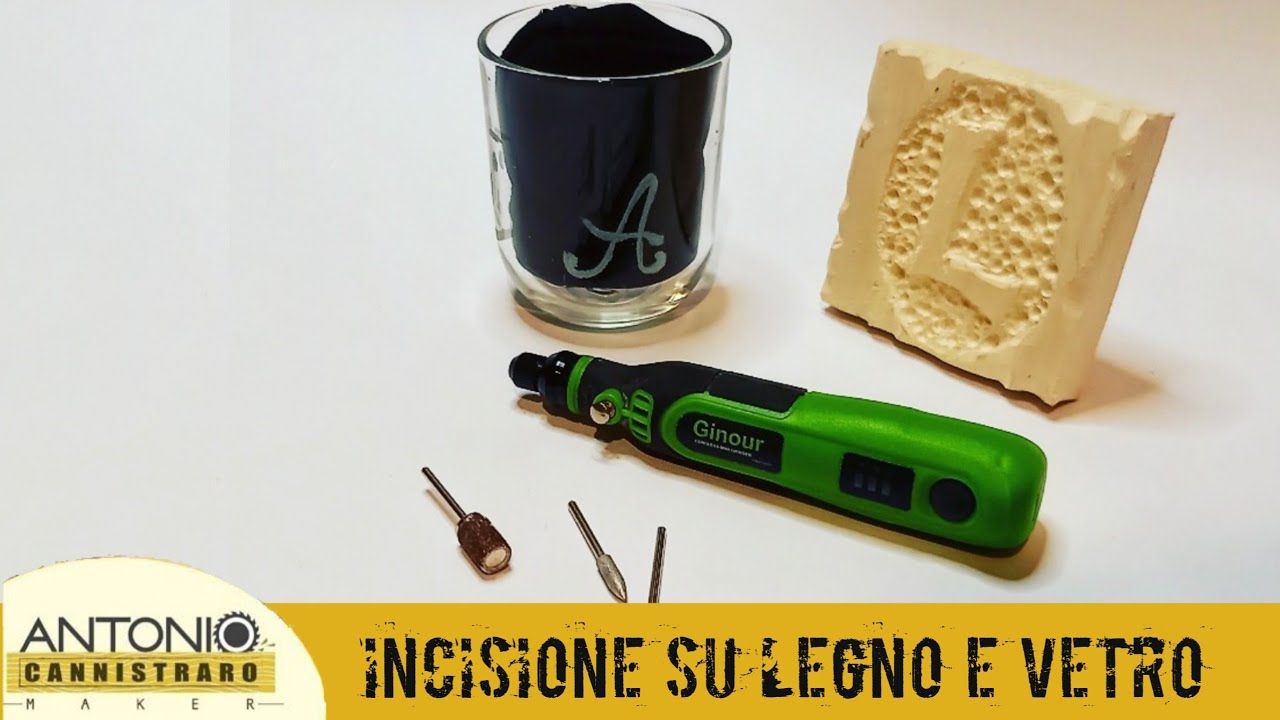 Come incidere e decorare legno e vetro. Ginour PKPT0029