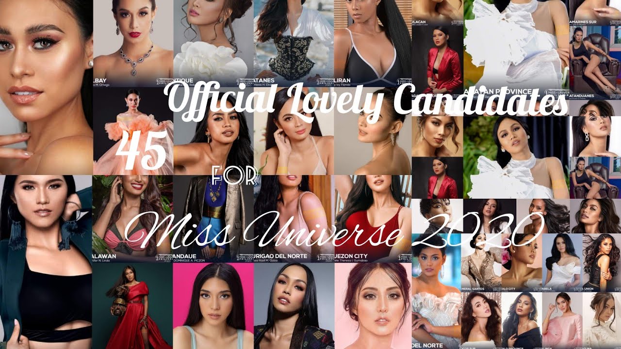 45 OFFICIAL LOVELY CANDIDATES FOR MUP 2020👑 l OFFICIAL CANDIDATES l Miss Universe 2020