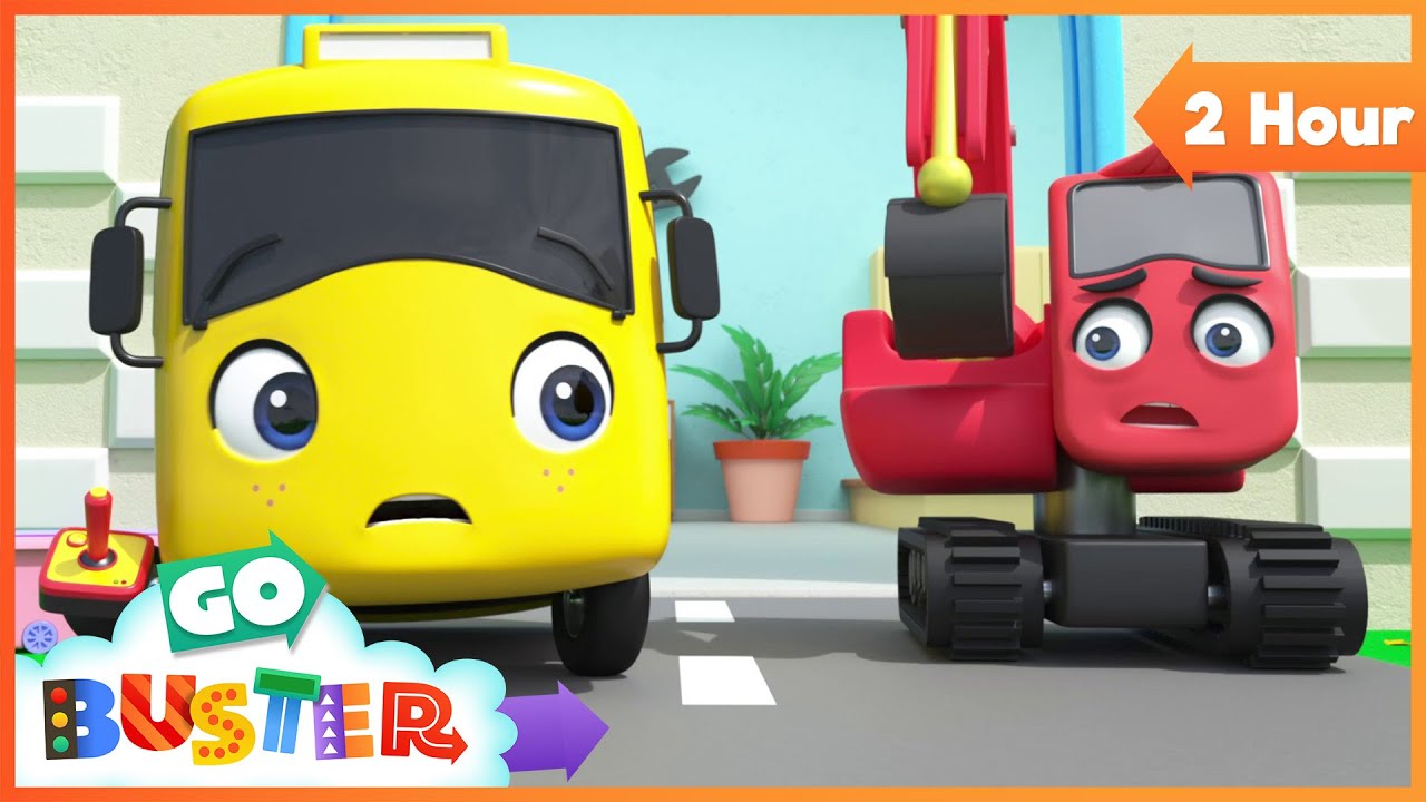A Very Windy Day 🌬️🚗 Where Is the Toy Car? | Go Buster - Bus Cartoons & Kids Stories