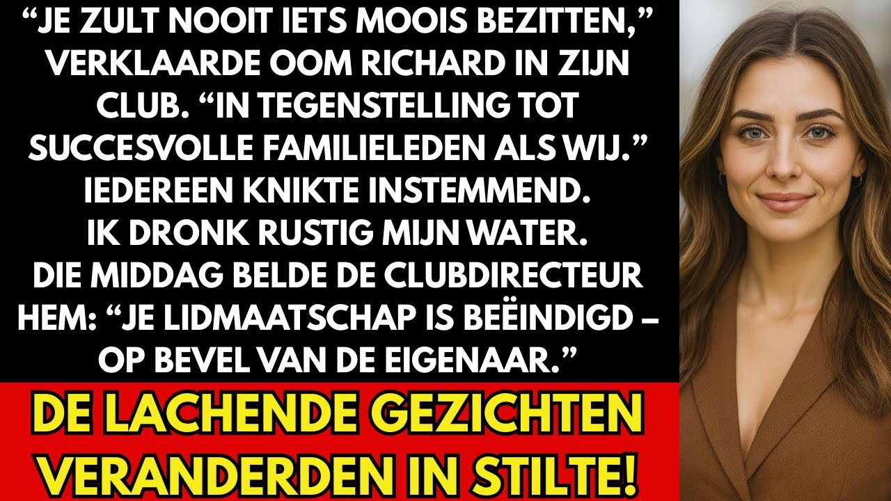 Oom zei: ‘Jij zult nooit iets moois bezitten’ — tot zijn clublidmaatschap werd ingetrokken.