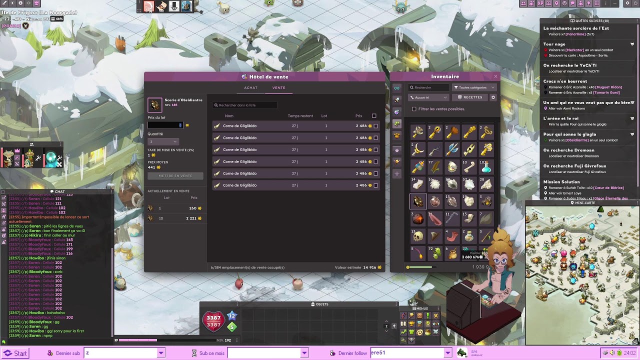 LVL190+ FARM CHASSEUR | HUPPER MULTI | JOUR 19 | PORK'OUFS | !commandes 