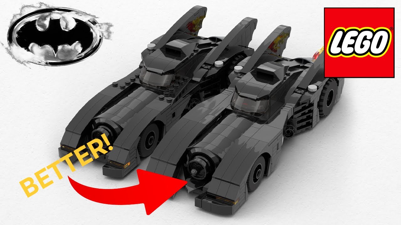 Lego 1989 Batmobile CUSTOM build from 76224 set [FREE INSTRUCTIONS]