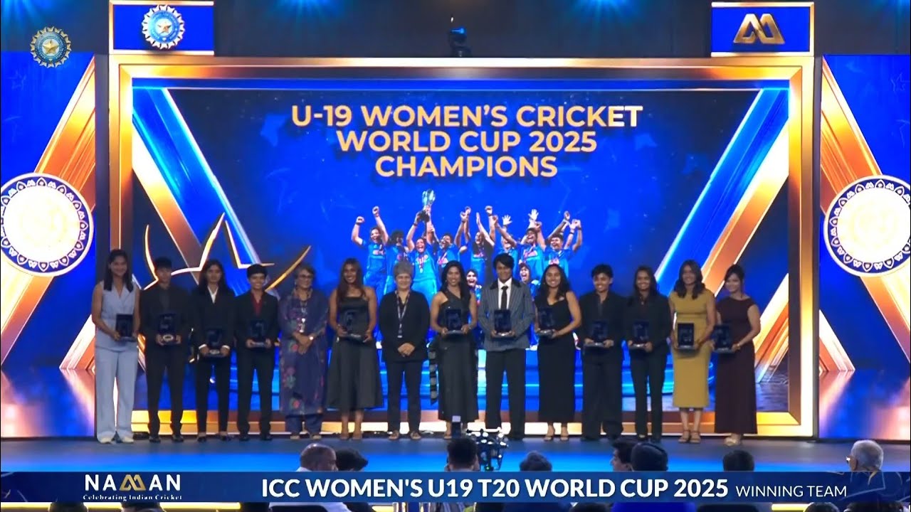BCCI Naman Awards: The World Cup-winning India U19 Women's Team felicitated at the Naman Awards 2026