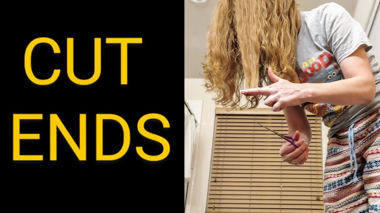 How to Cut the Ends of Long Hair Easily at Home by Yourself