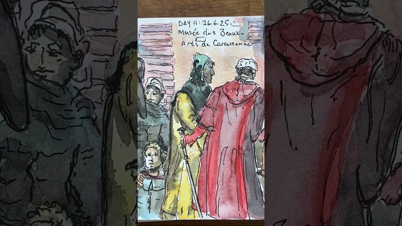 My version of “Deliverance of the prisoners of Carcassonne” by Laurens
