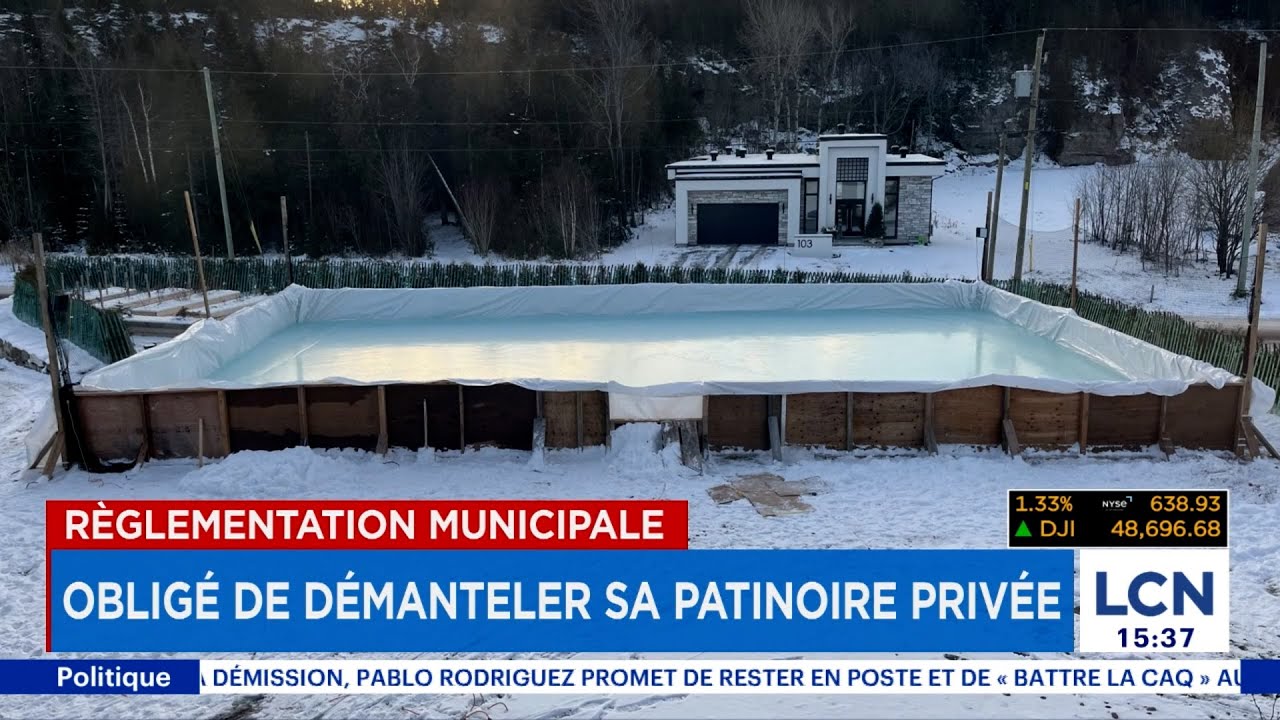 Rivi&egrave;re‑du‑Loup: la Ville l'oblige &agrave; d&eacute;manteler sa patinoire