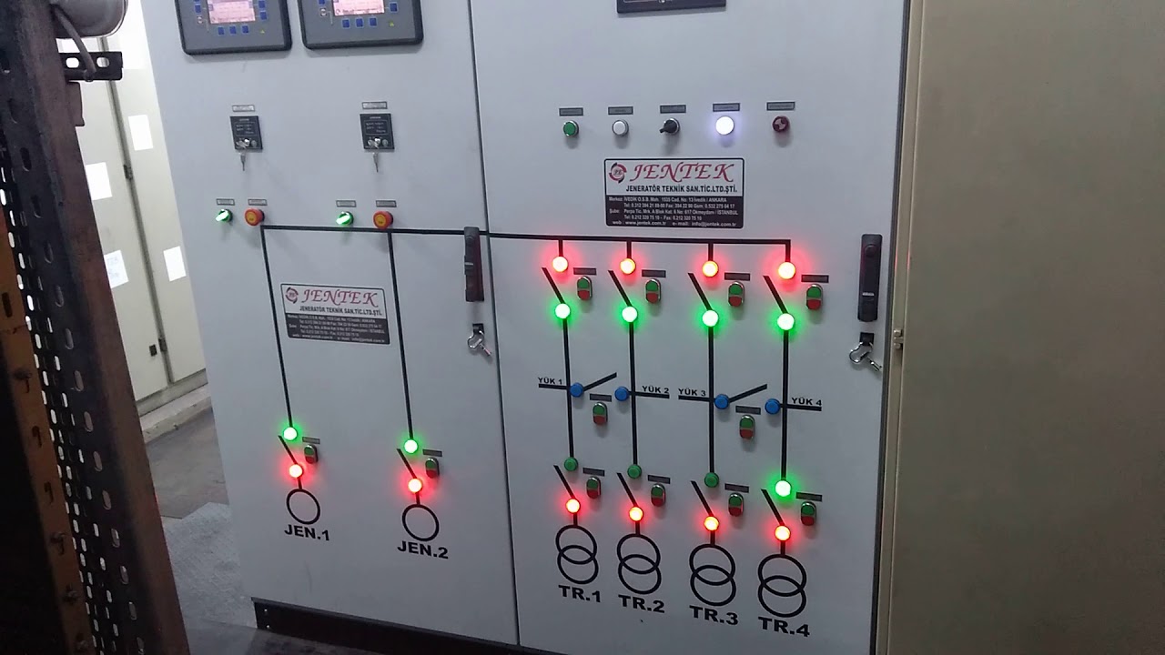 Polarite Enerji Güç Sistemleri 4 şebeke 2 jeneratör kesintisiz geçiş