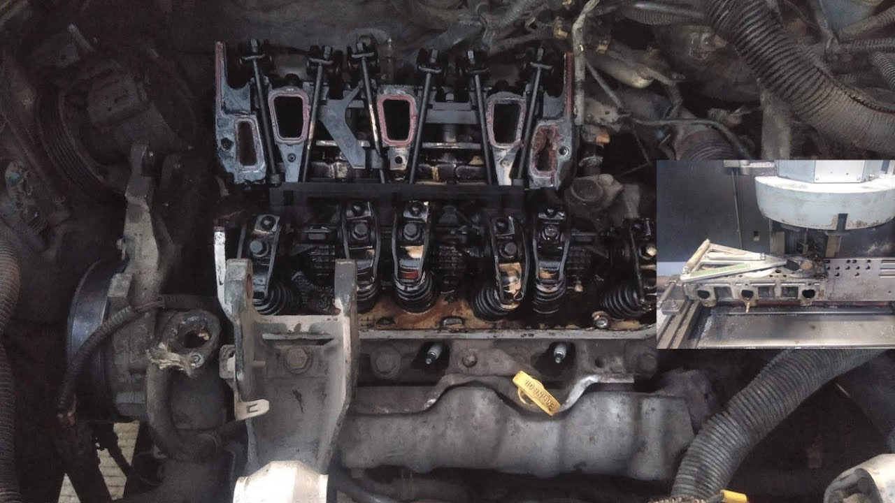 Pontiac Montana 3400 calentada quitando cabezas