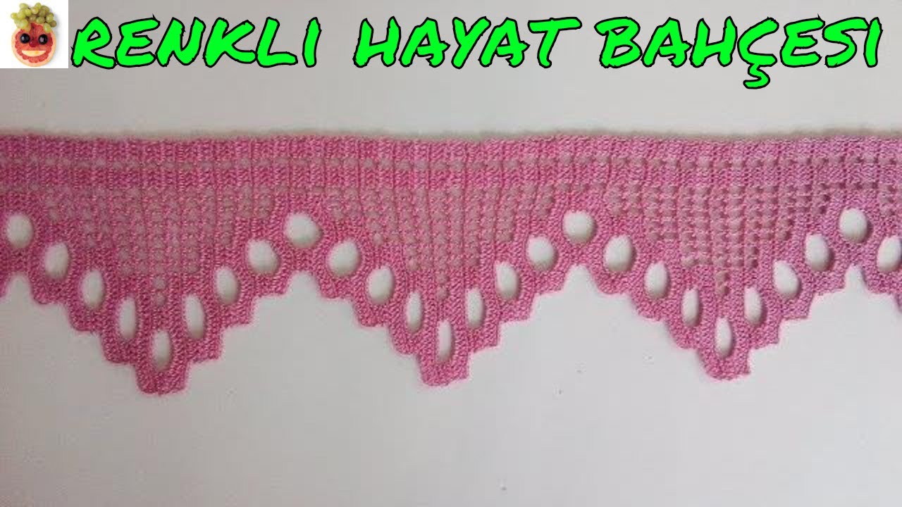 Dantel Havlu Kenarı Modeli - Pike,Çarşaf,Yastık Kenarı - Anlatımlı Yapılışı - Örgü Dantel Oya El İşi