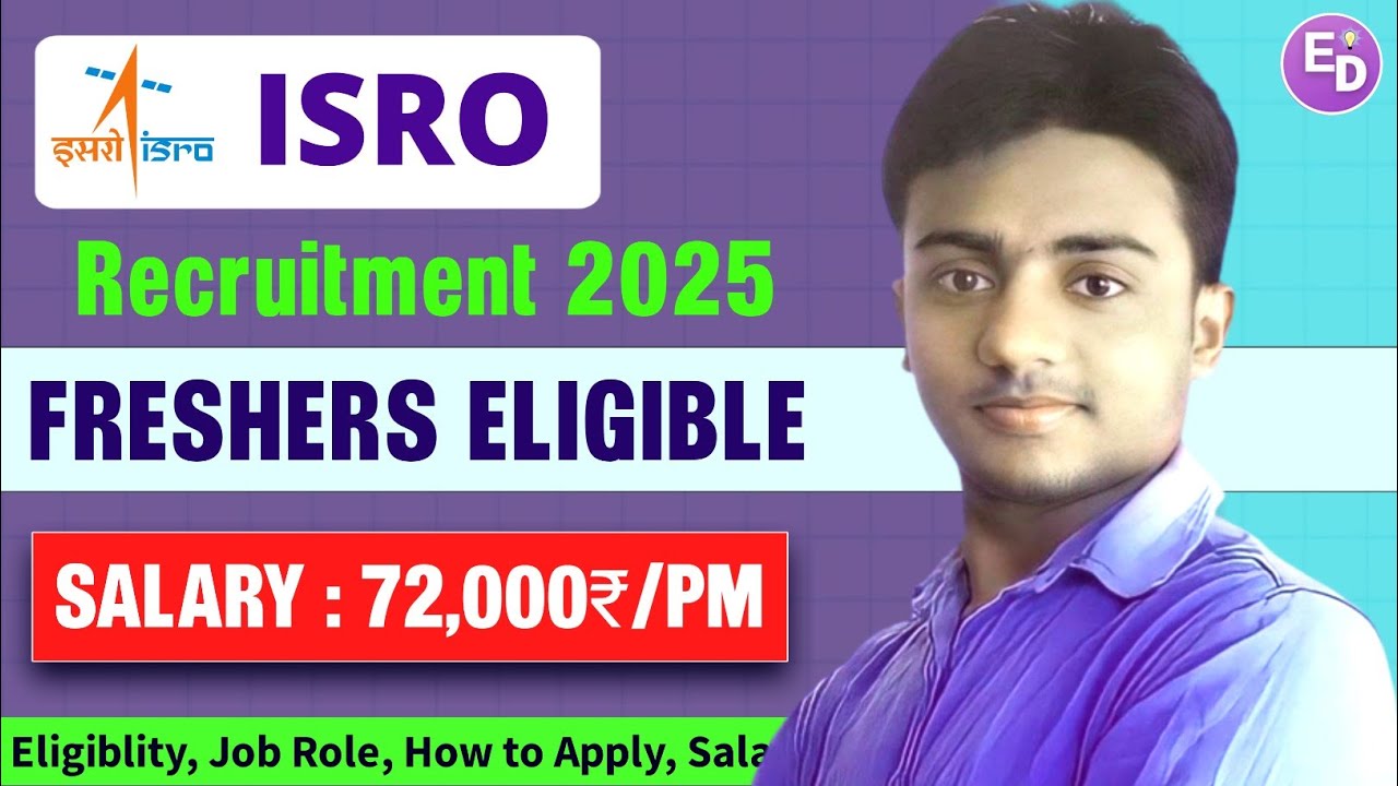 ISRO Recruitment 2025। Freshers। Salary : 72,000₹/PM। 300 VACANCY। ISRO ICRB Vacancy 2025। ISRO Jobs