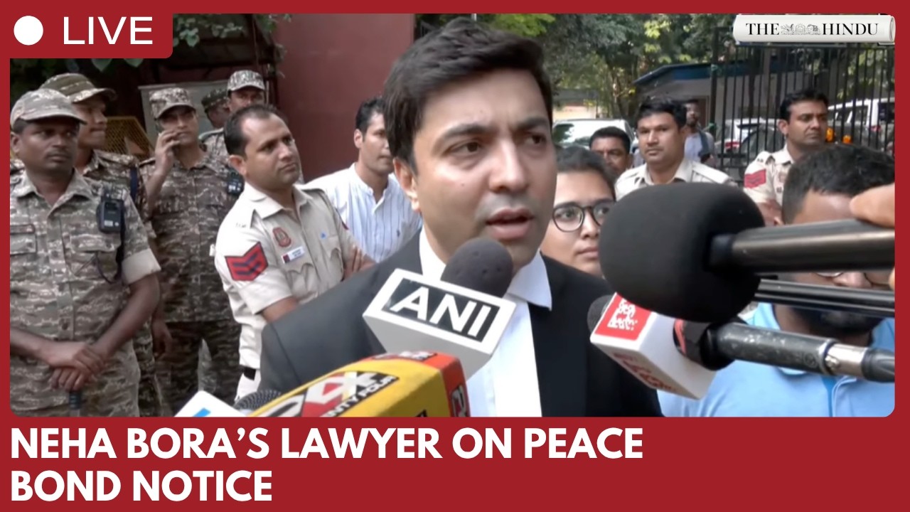AISA Neha Bora&rsquo;s lawyer speaks to media on peace-bond notice in Delhi