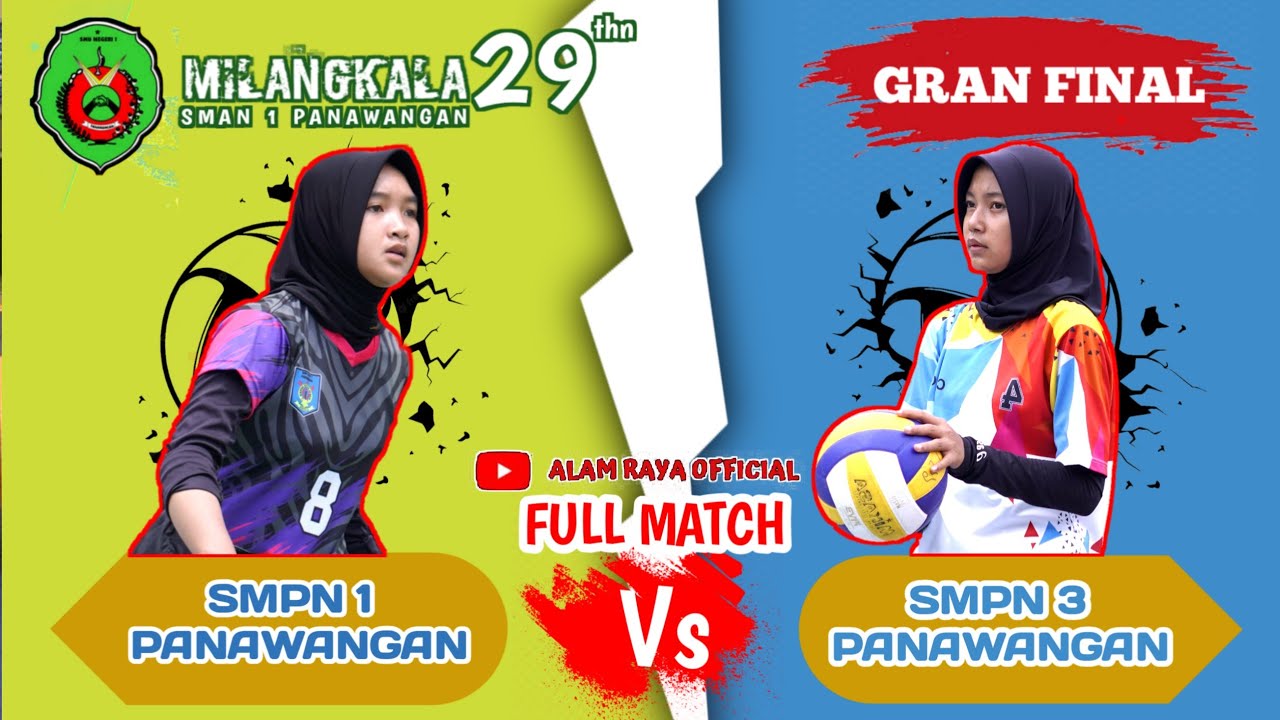 JEDUG MBLDOS Voli Putri anak SMP 😱😱😱 || SMPN 1 Panawangan Vs SMPN  3 panawangan ||
