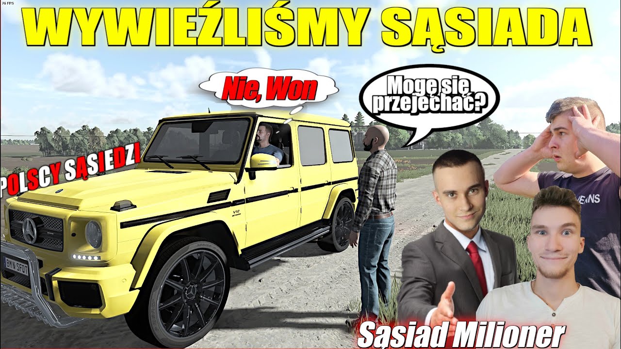 KUPIŁ 2 SAMOCHODY!?😍 WYWIEŹLIŚMY MICHAŁA! DO STAWU😰┃POLSCY SĄSIEDZI ┃94 w/ Koliz & HeRoS