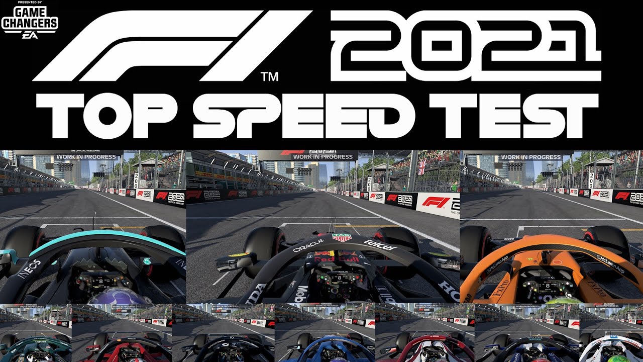 F1 2021 Gameplay: Which is the Fastest F1 2021 Car? | Top Speed Test (KPH)