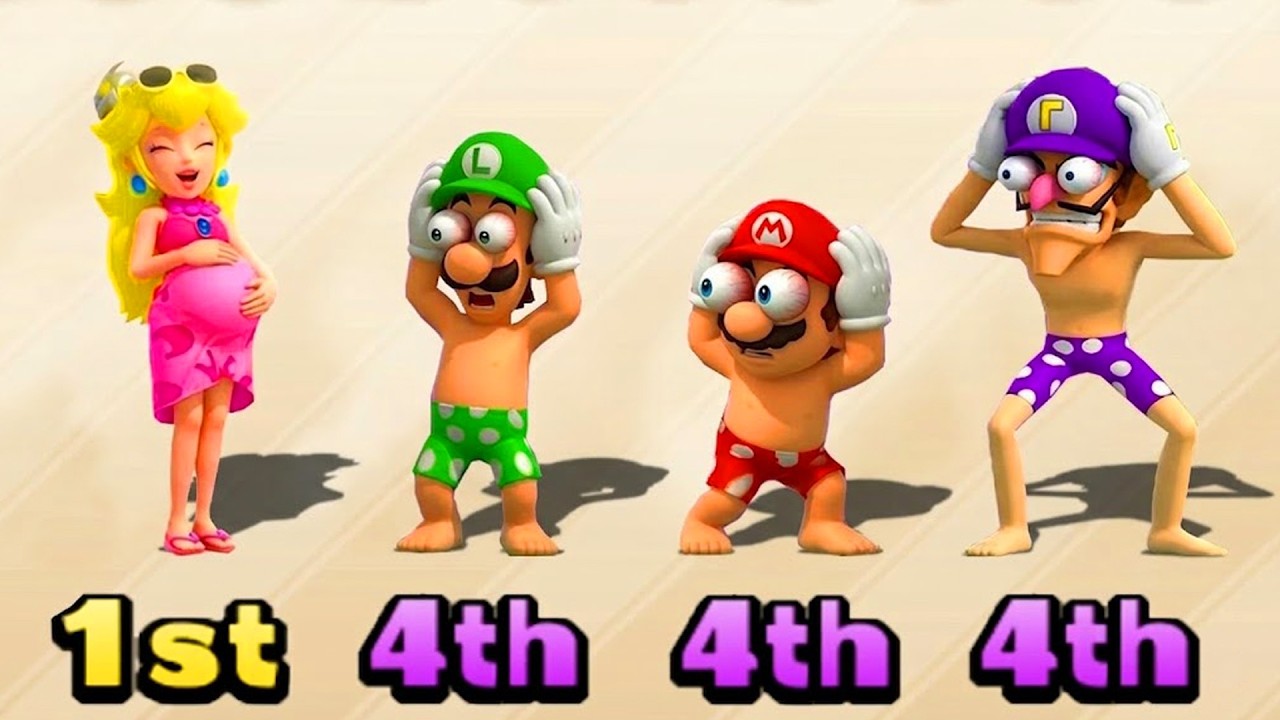 Peach Takes on All Brainy Minigames in Mario Party The Top 100!