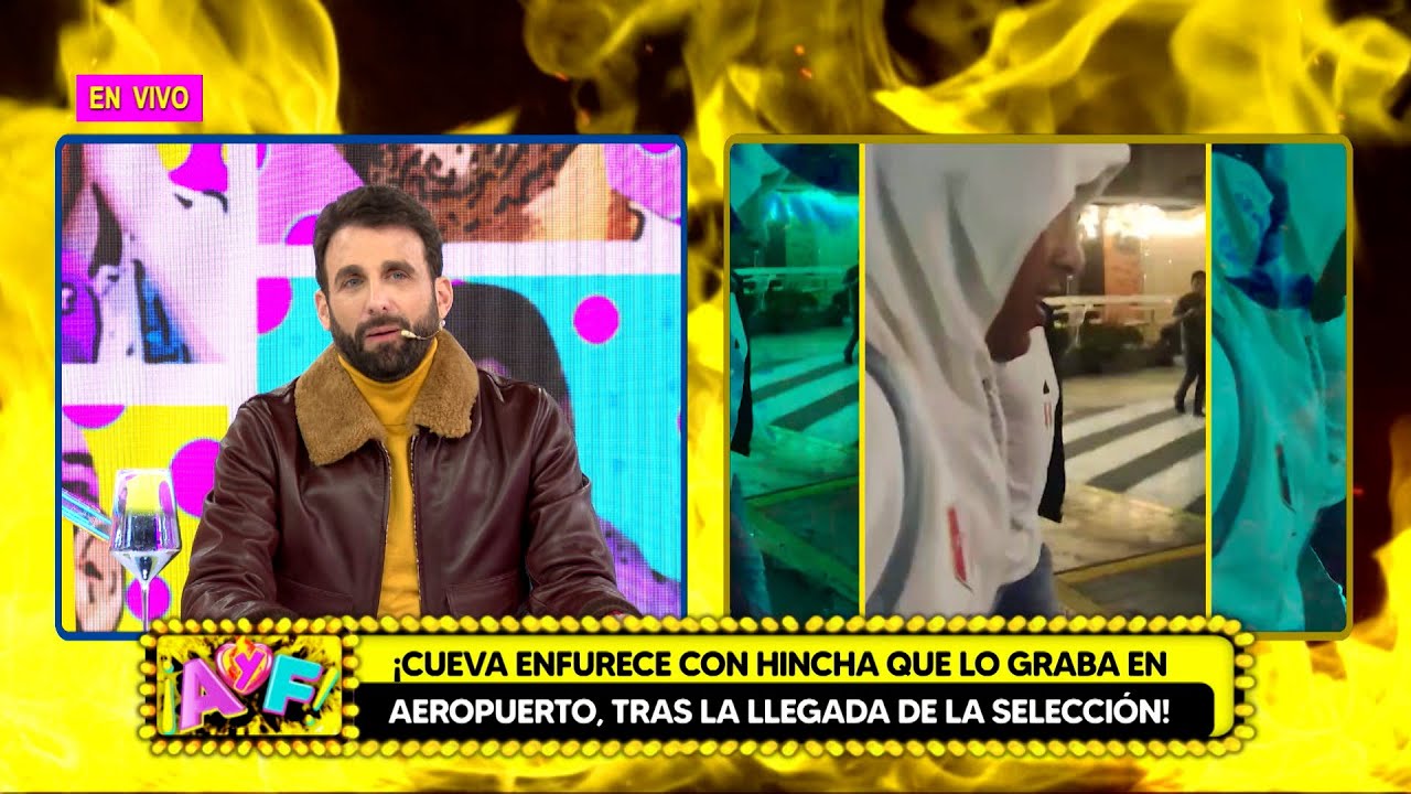 Amor y Fuego - JUL 02 - 3/4 - CUEVA ENFURECE CON HINCHA QUE LO GRABA EN AEROPUERTO | Willax