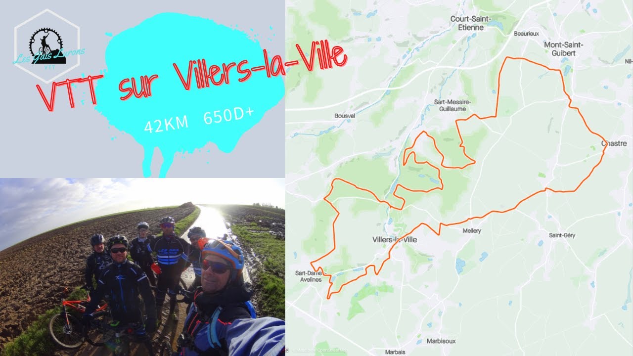 VTT sur la régions de Villers-la-Ville .