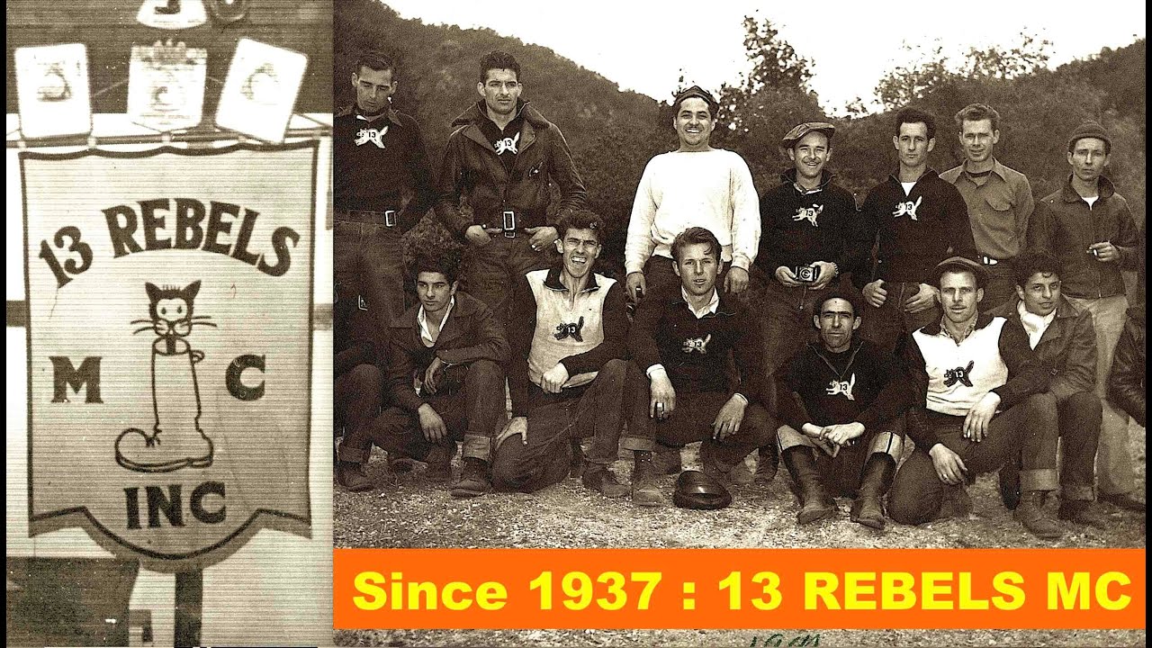 Fondé en 1937 par des champions de course : le 13 Rebels MC !