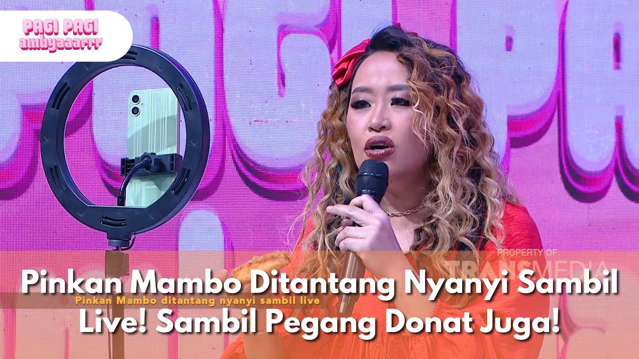Pinkan Mambo Ditantang Nyanyi Sambil Live! Sambil Pegang Donat Juga! - PAGI PAGI AMBYAR (11/6/25) P4