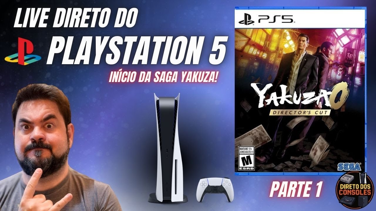 YAKUZA 0 (O Início da SAGA) - AO VIVO Direto do PS5! (Parte 1)