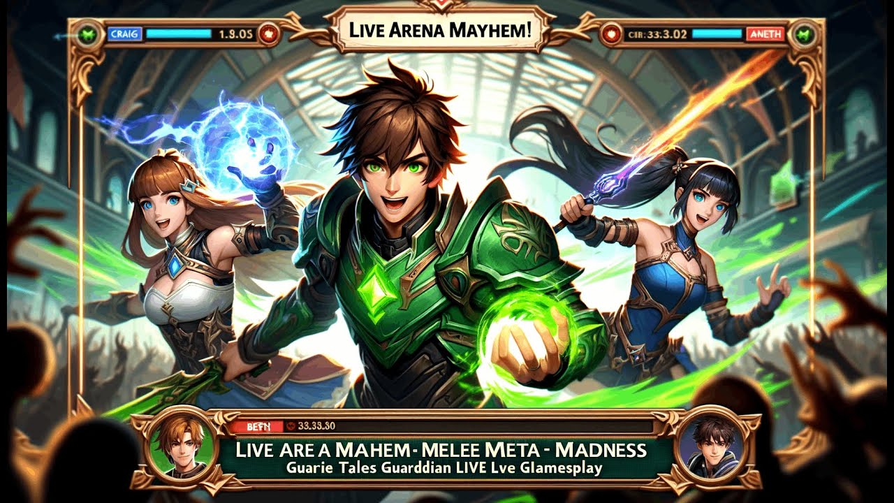 Live Arena Mayhem! Craig, Angie, Beth - Melee Meta Madness | Guardian Tales Live Gameplay