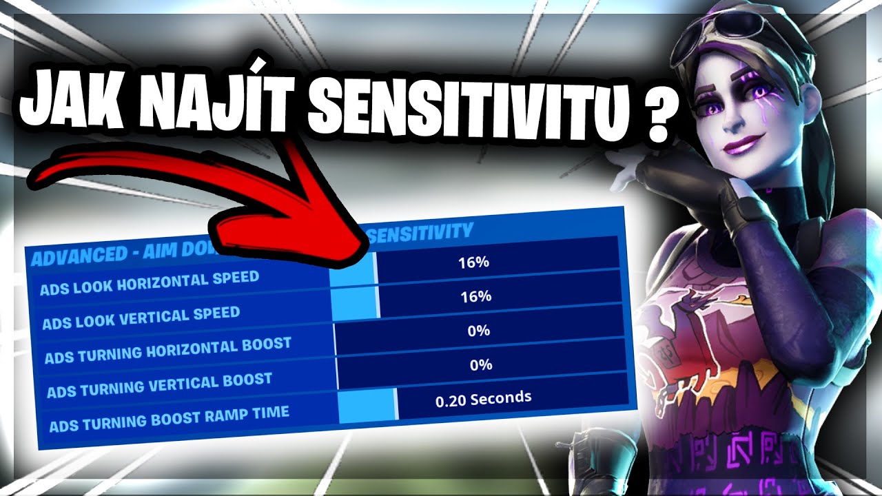 😲Jak najít SPRÁVNOU SENSITIVITU ve FORTNITE? 😲