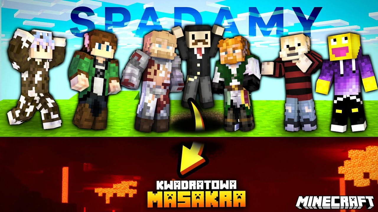 Lokaj kazał nam wskoczyć do voida 🕳️ Kwadratowa Masakra Minecraft