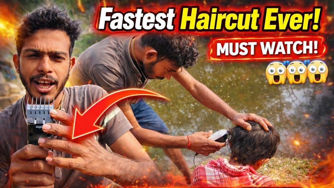 চুল কাটতে গিয়ে কি হয়ে গেল 😱😱||my life first time hair cutting #sundarbanfamilylife