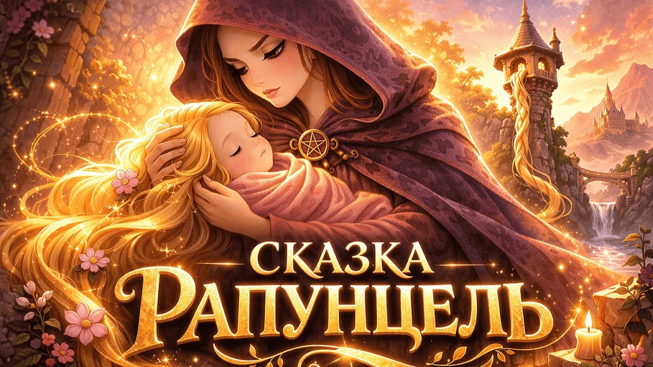 Рапунцель 🌸 Сказка на ночь для детей 3–7 лет | Добрый мультфильм перед сном