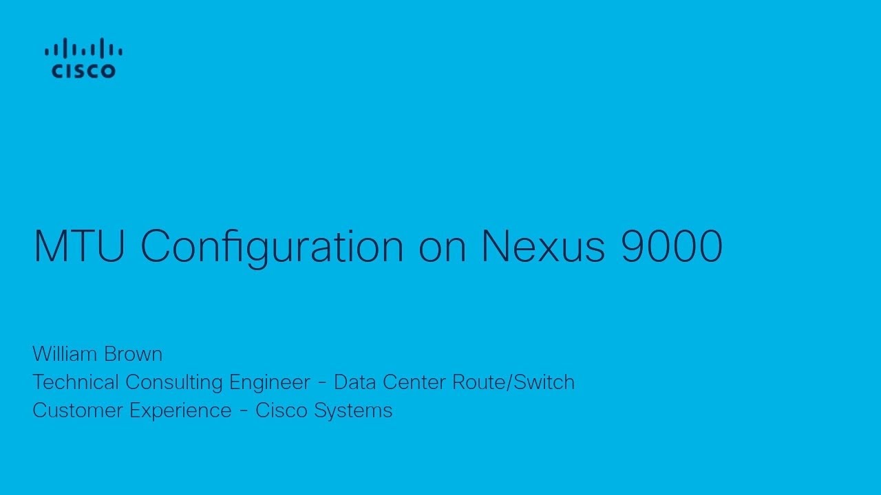 Configure MTU on Cisco Nexus 9000 | Fix Interface Errors