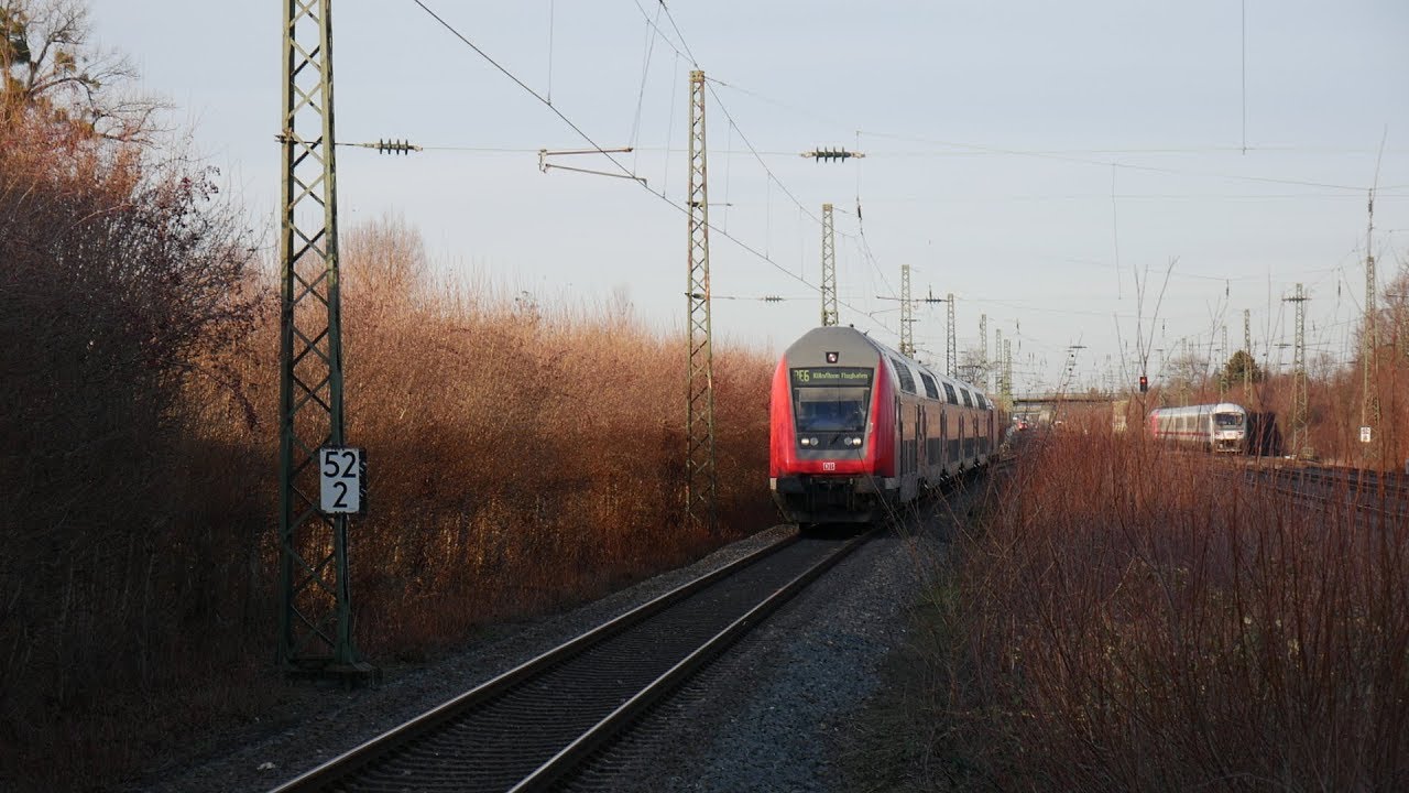 Eisenbahnverkehr in Angermund mit BR 120 420 402 403 407 101 146 422 THA RRX