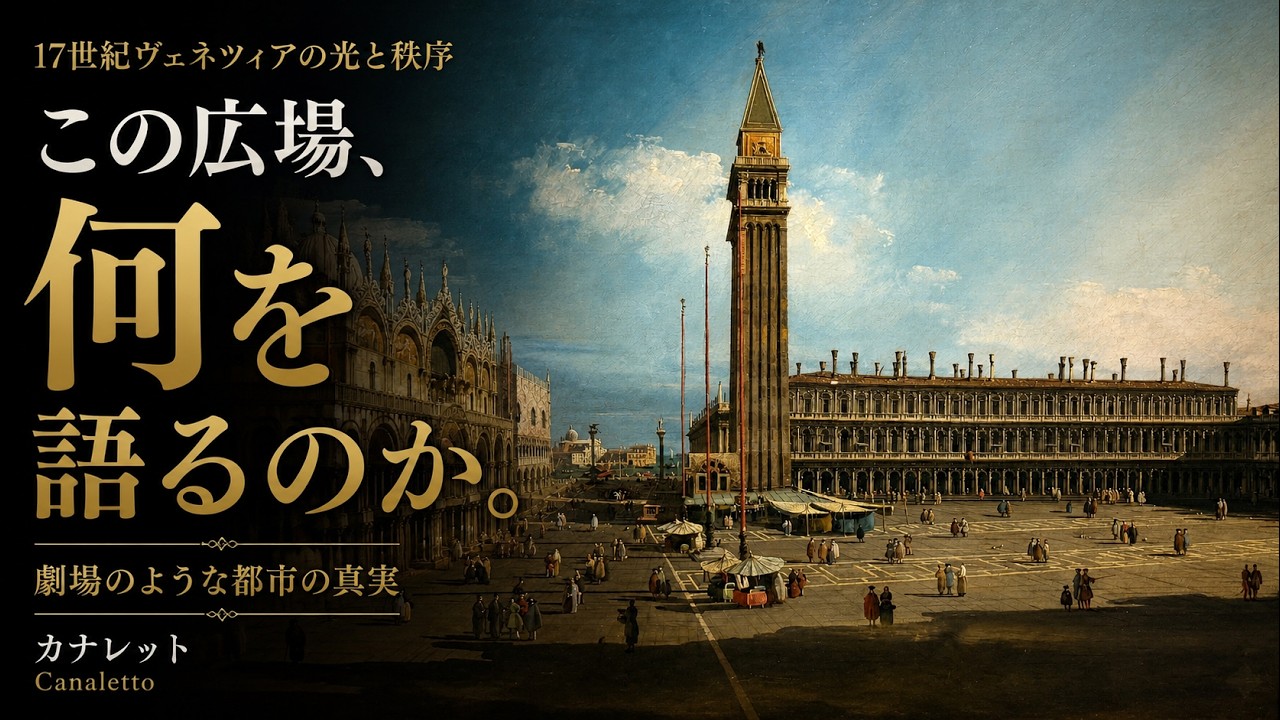 美術品鑑賞第1498回【ヴェネツィア、サン・マルコ広場】カナレット―― 都市は描かれ、出来事は固定される