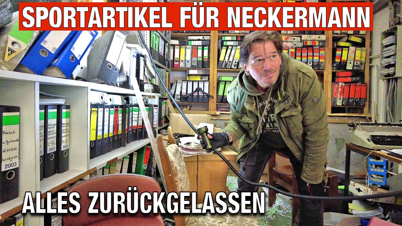 Er stellte Sportartikel für NECKERMANN  her und hat alles zurückgelassen 😥😥😥