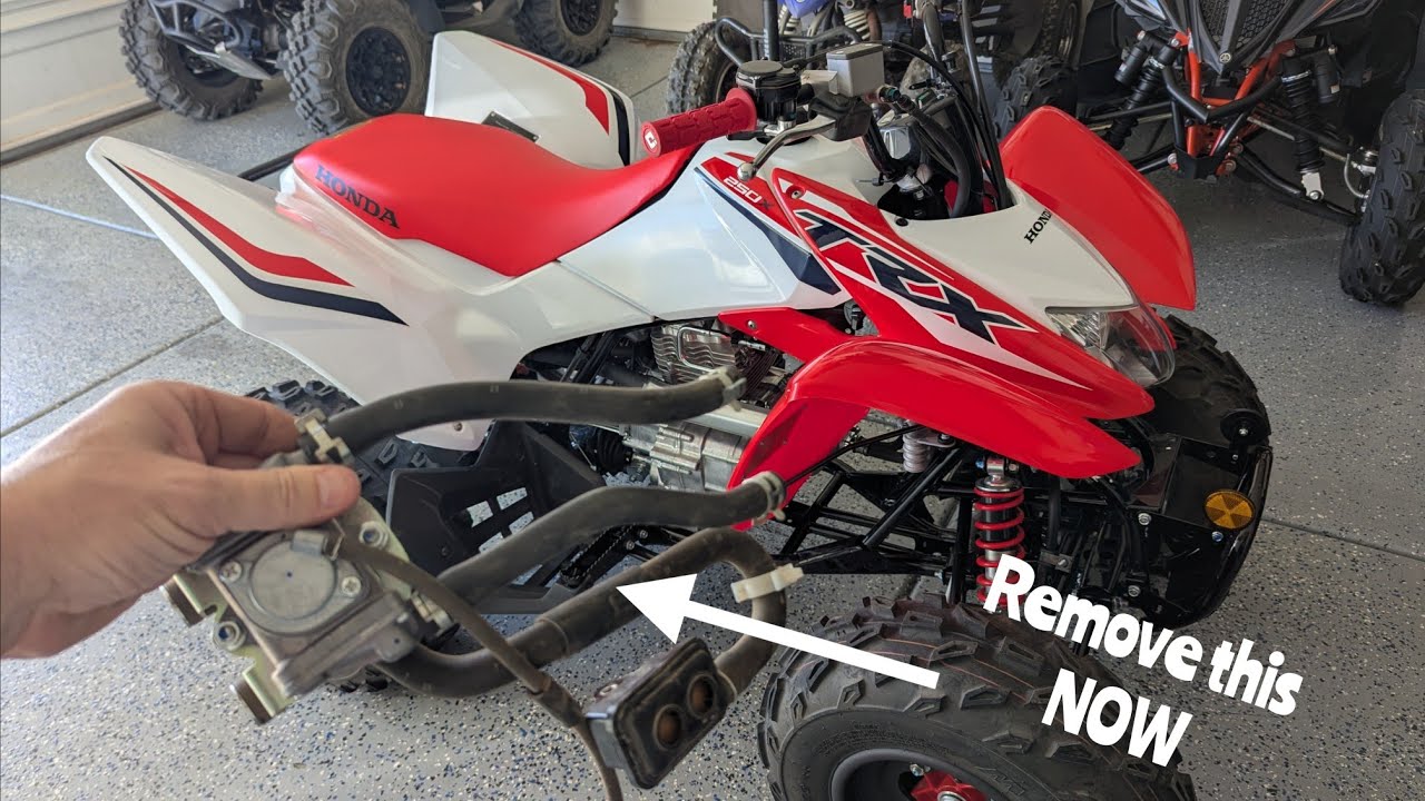 Honda TRX250x and Recon 250 air injection (emissions ) delete