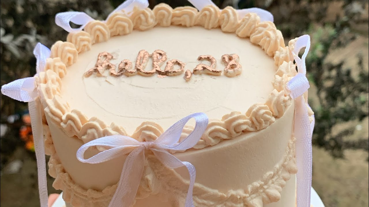 Decorando bolo vintage