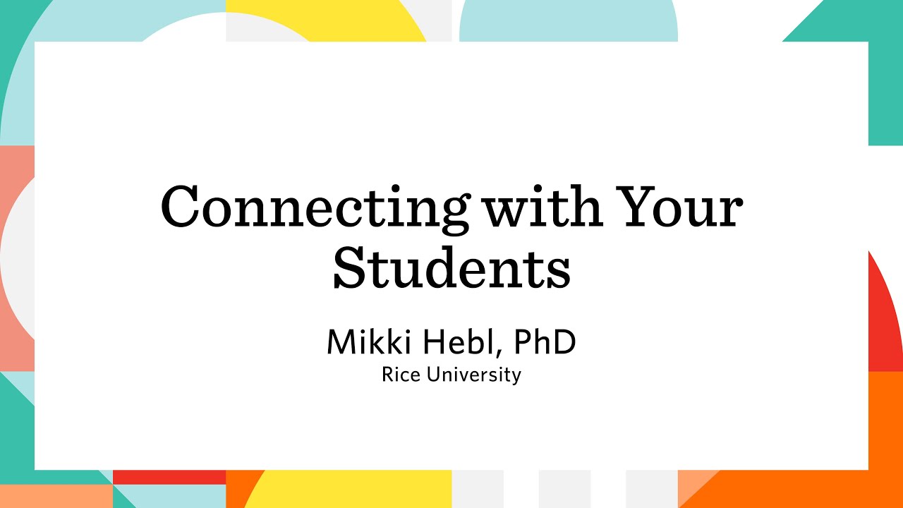 Connecting with Your Students