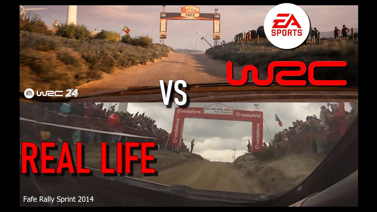 EA WRC 24 vs REAL LIFE Fafe Rally Sprint PORTUGAL (2025 gameplay)