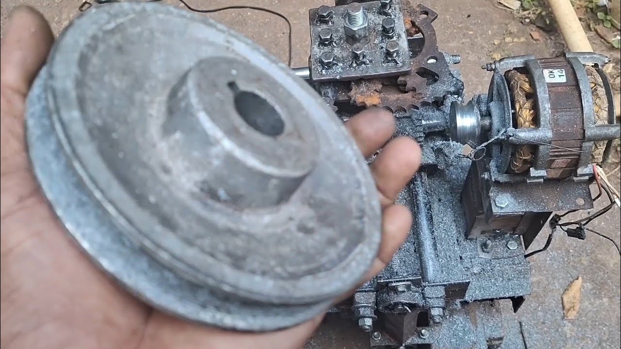 Fabricação de polia caseira