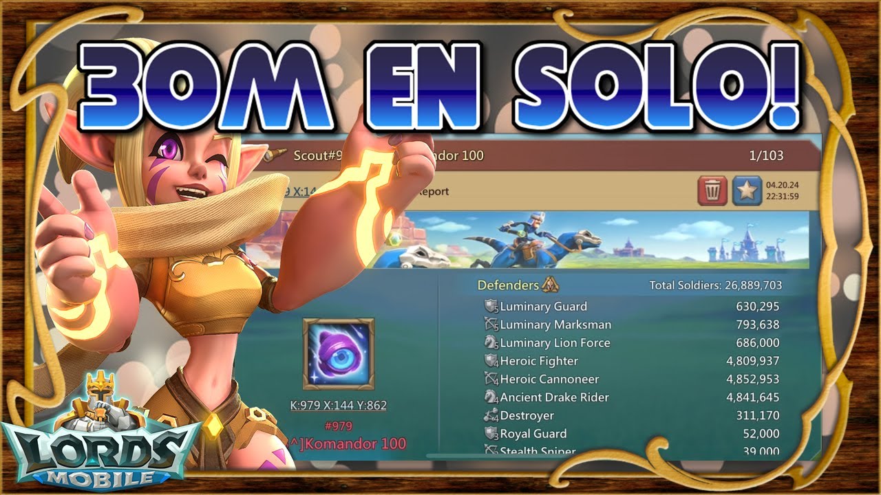 30M de tropas cereadas en solitario! Nadie está a salvo en KvK! 3a Parte - Lords Mobile ES