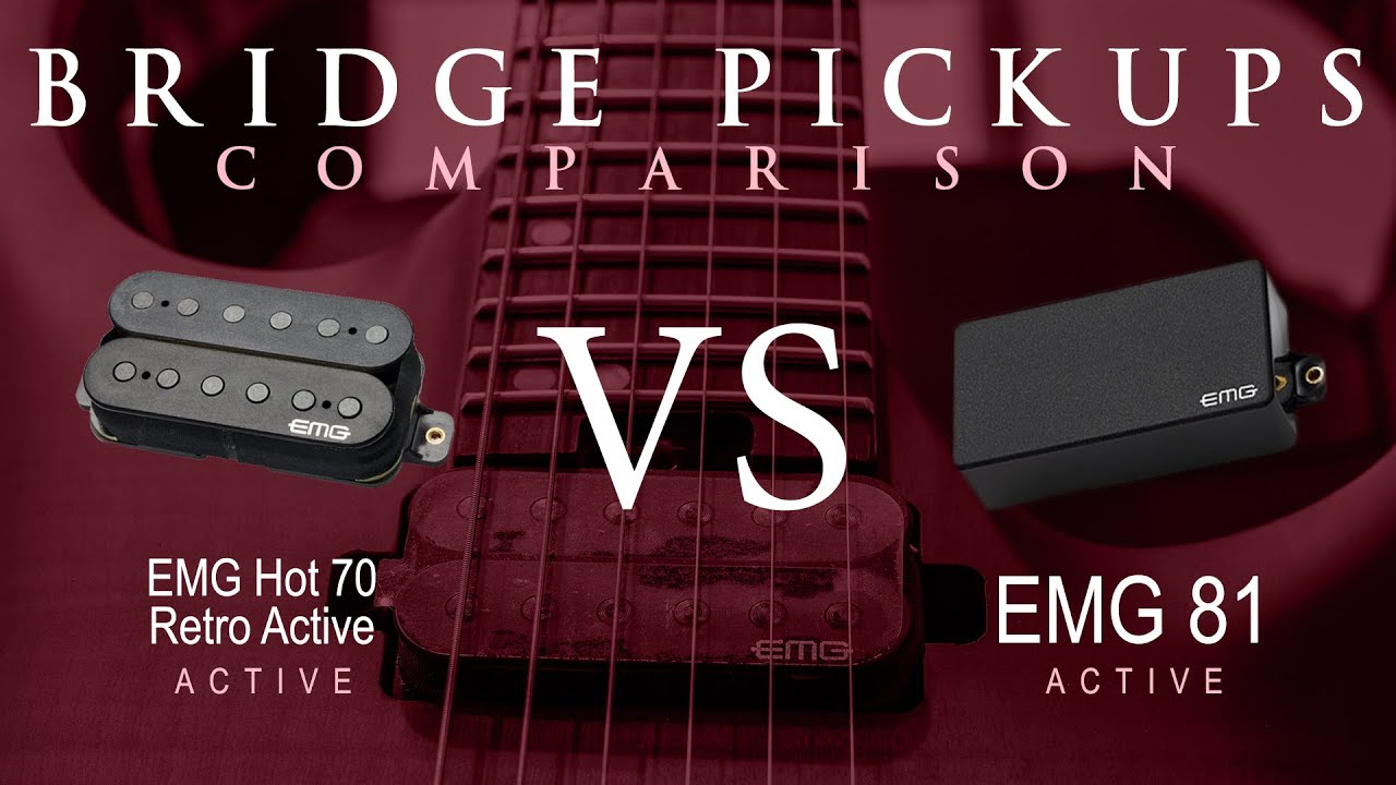 EMG HOT 70 RETRO ACTIVE vs EMG 81 - Bridge Pickup Guitar Tone Comparison Demo