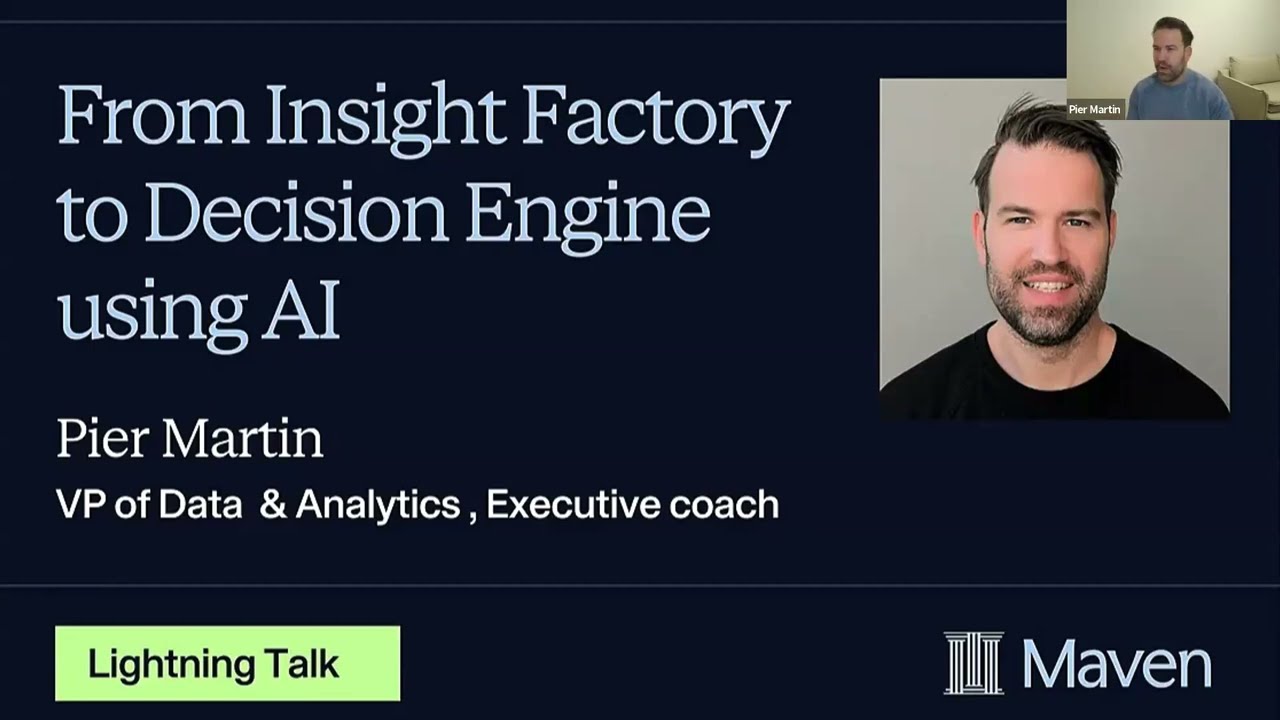From Insight Factory to Decision Engine using AI