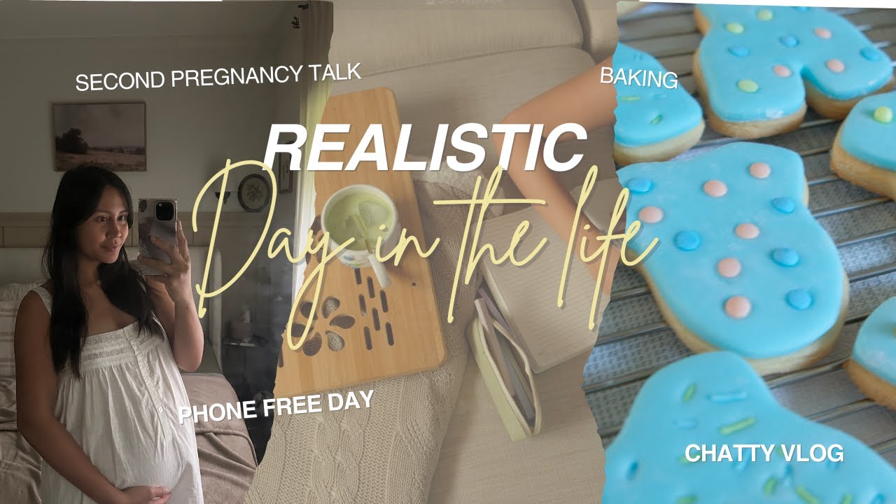 A Realistic Day in the Life (Chatty Vlog) | Phone-Free Day, Second Pregnancy Talk, IKEA & Baking