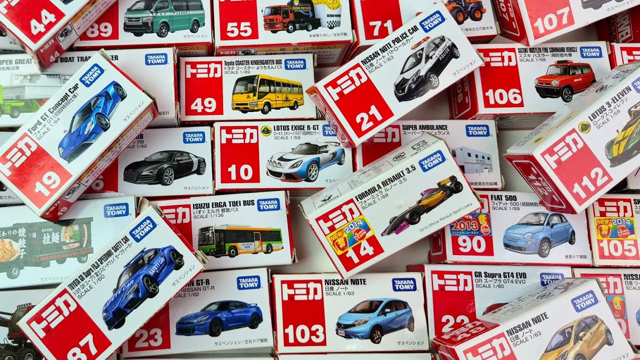 ASMR トミカ | トミカのベストコレクションを動画 でまとめました - Tomica Long Vehicle, Fire truck Department