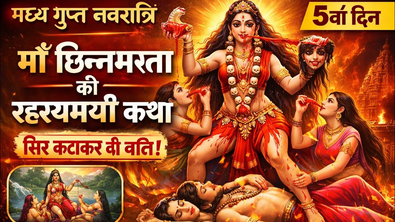 मां छिन्नमस्ता की कथा | गुप्त नवरात्रि Day 5 | Maa Chhinnamasta Story in Hindi | Mahavidya