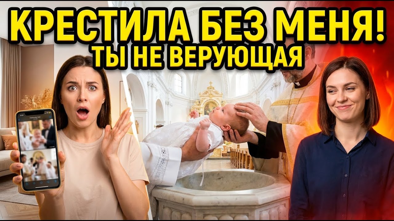 Золовка КРЕСТИЛА моего ребёнка БЕЗ МЕНЯ — 