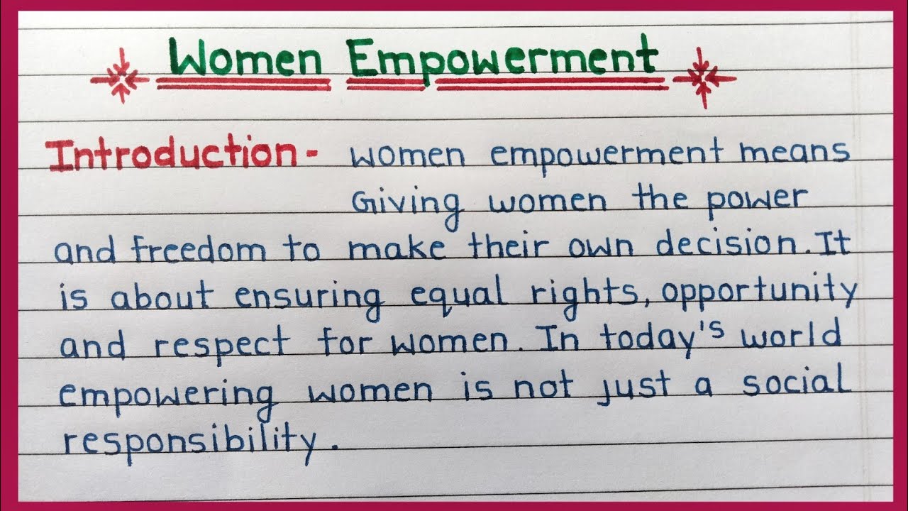 women empowerment || important essay for board exam || essay on women empowerment with headings