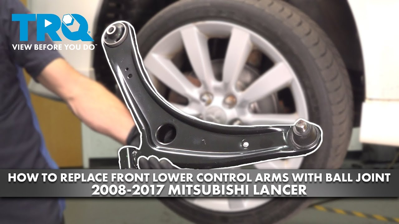 Как заменить передние нижние рычаги с шаровой опорой на Mitsubishi Lancer 2008-2017